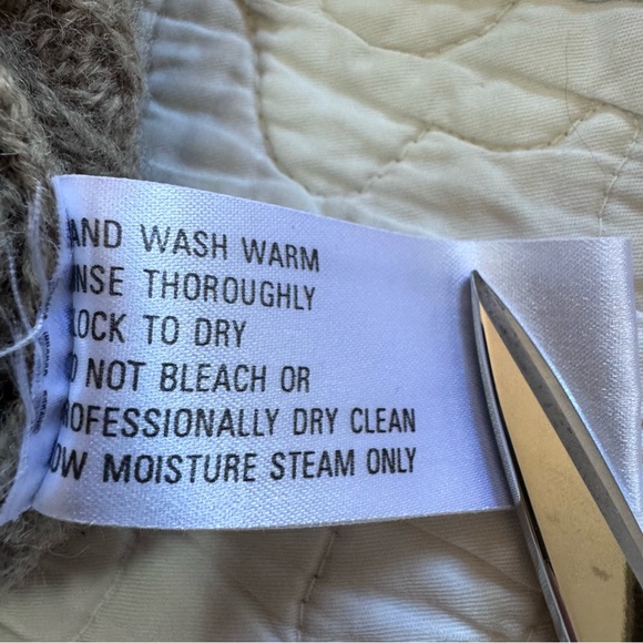 Women's Tan Cardigan Sweater - Picture 10 of 10